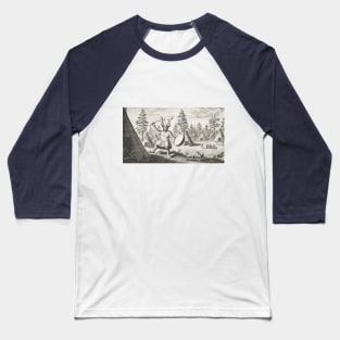 Ancient Shaman Wields a Ritual Soup Spoon Baseball T-Shirt